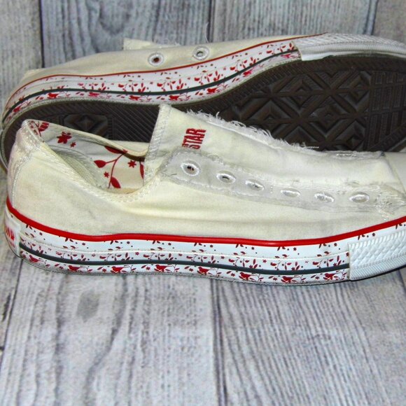 CONVERSE Chuck Taylor All Star OX Floral/Off White Sneakers Womens Size 8.5 - Picture 7 of 8